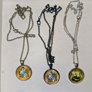 Harry Potter Hufflepuff House Crest Pendant Necklace